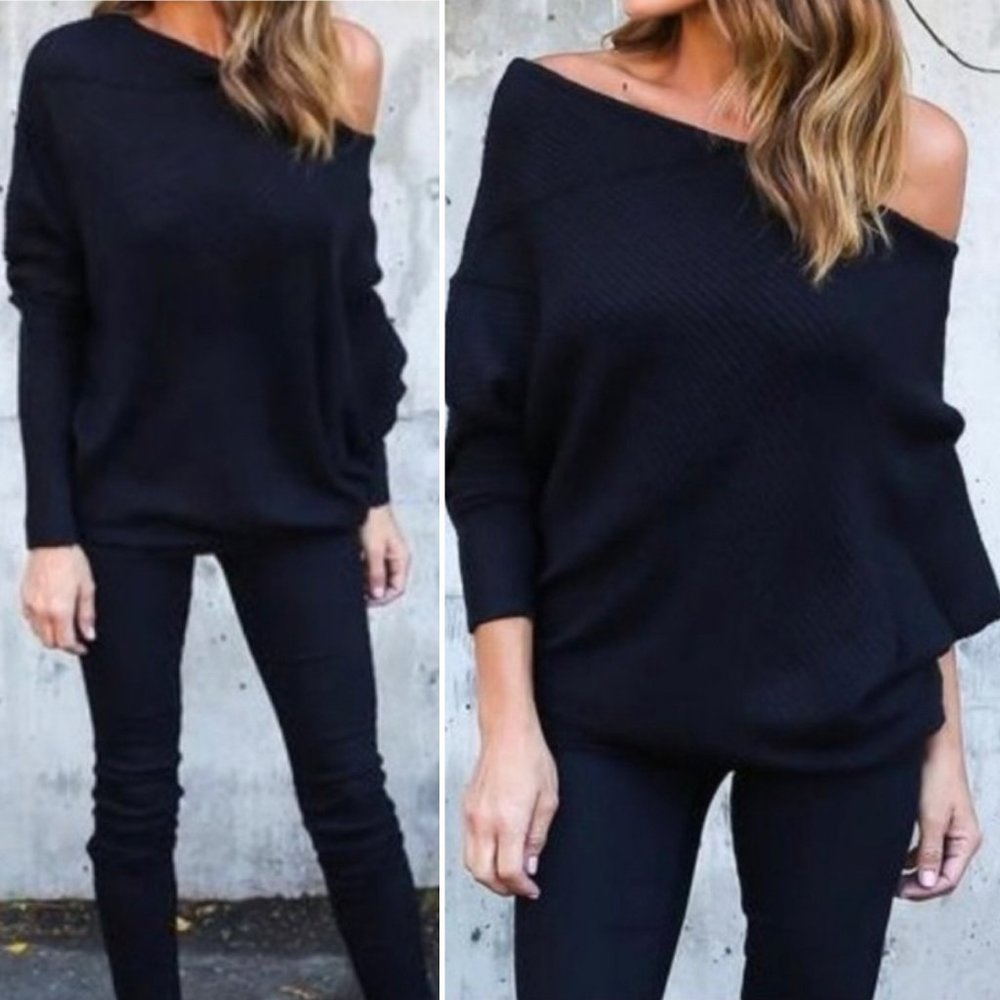 Off the Shoulder Ribbed Top